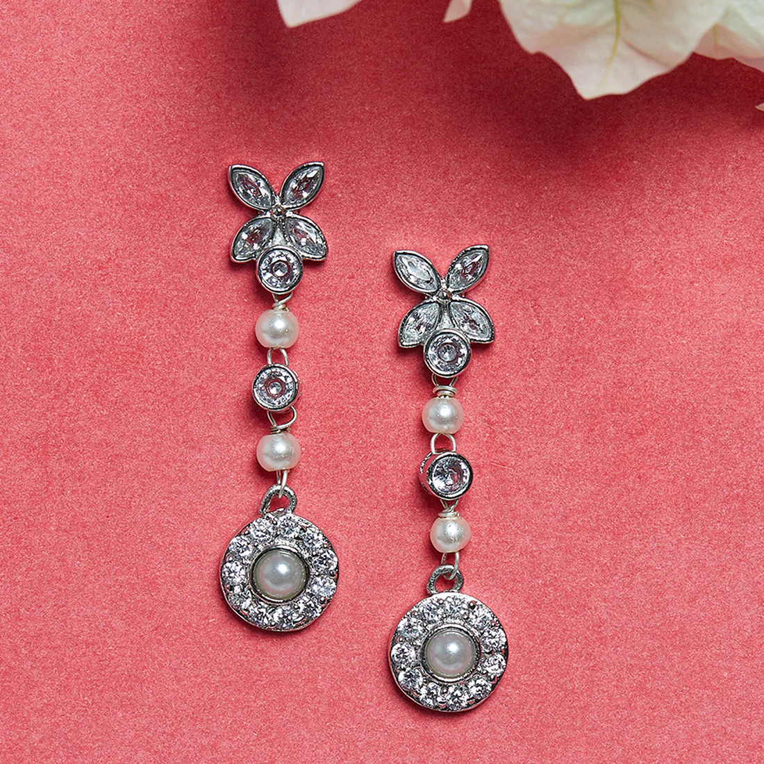 Pearly Whites Classic Dangler Earrings