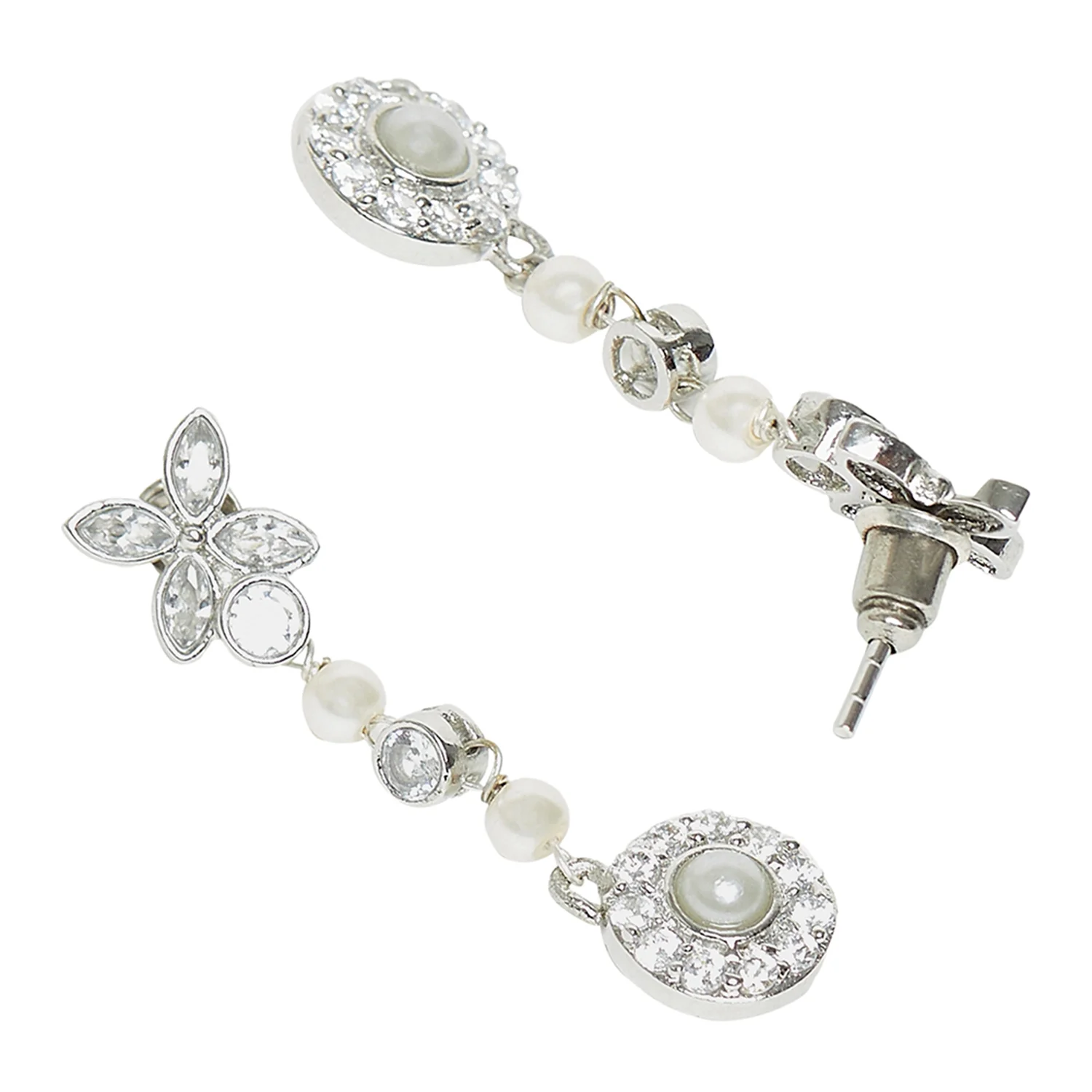 Pearly Whites Classic Dangler Earrings - Image 3