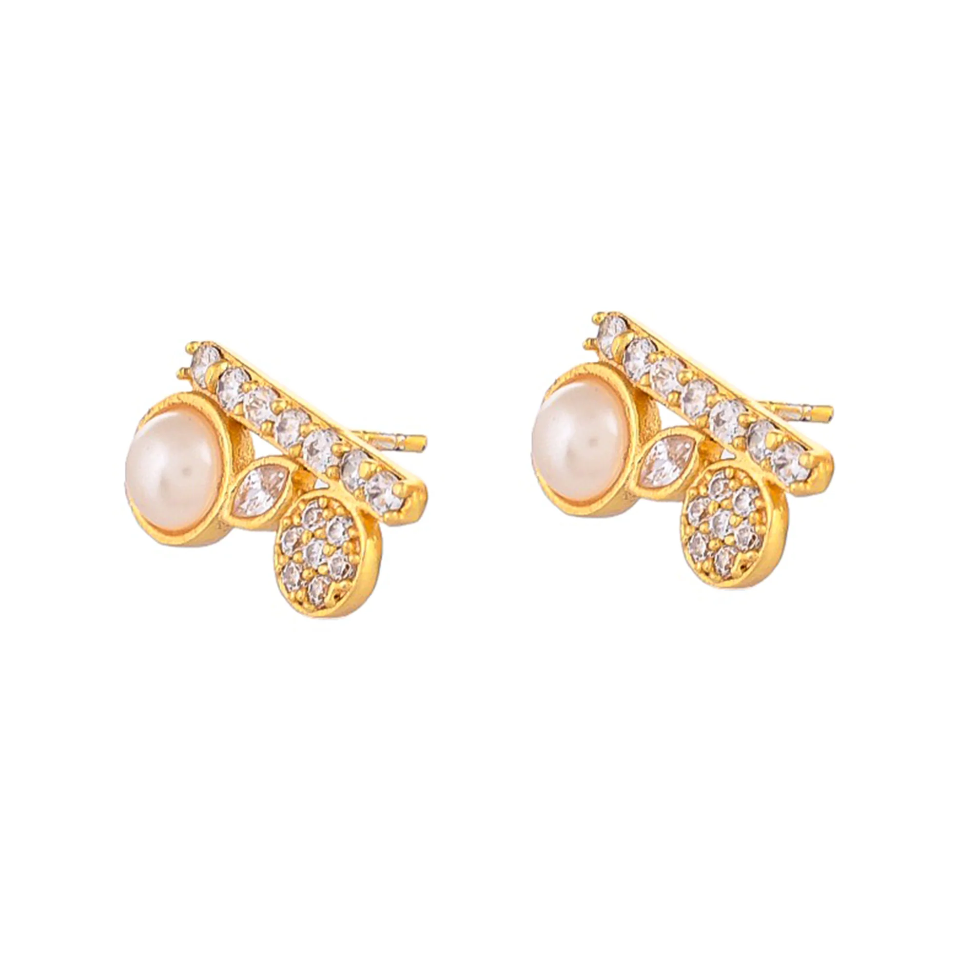 Pearly Whites Classic Gold Tone Pendant Set - Image 7