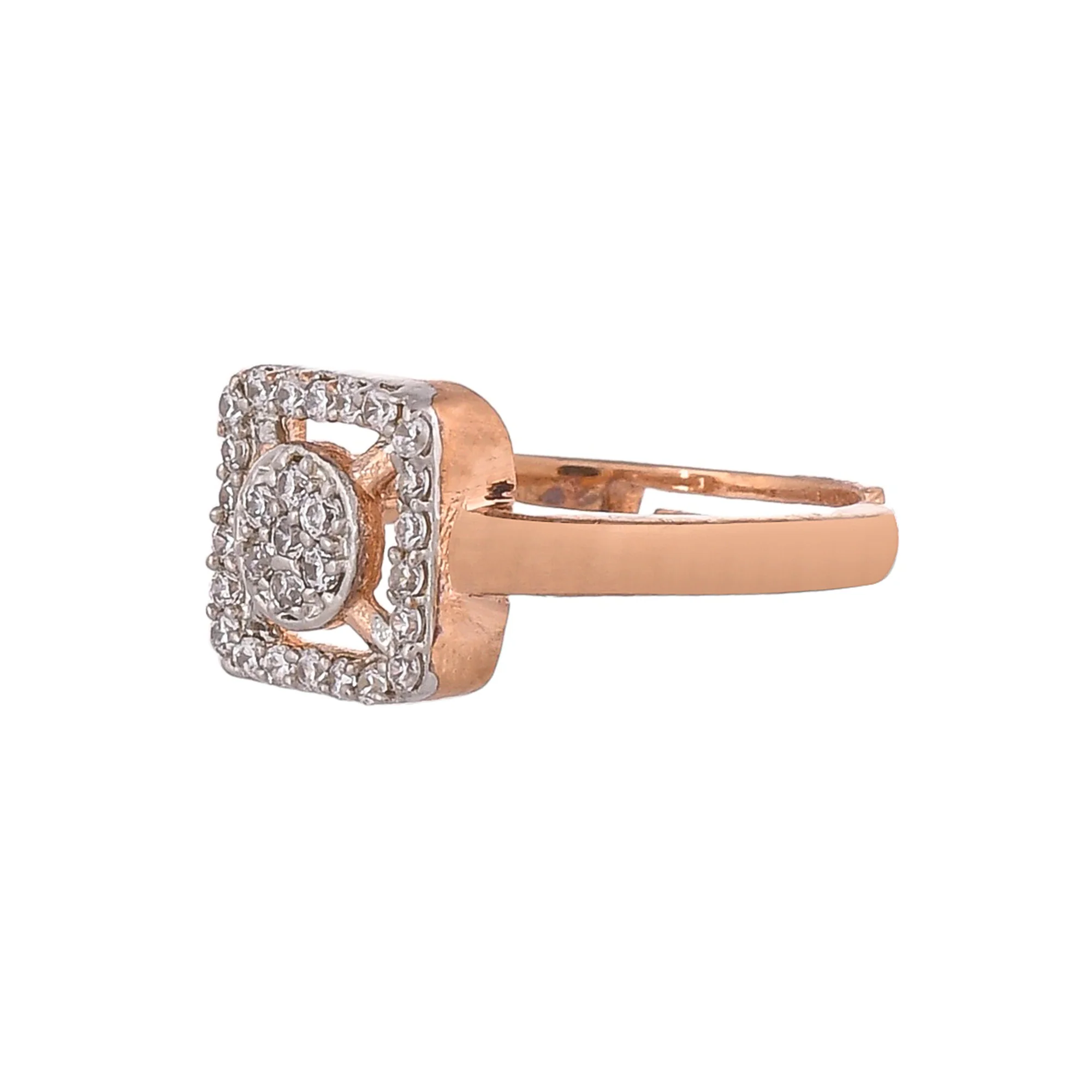 Pearly Whites Cocktail Ring In Rose Gold Tone - Image 4