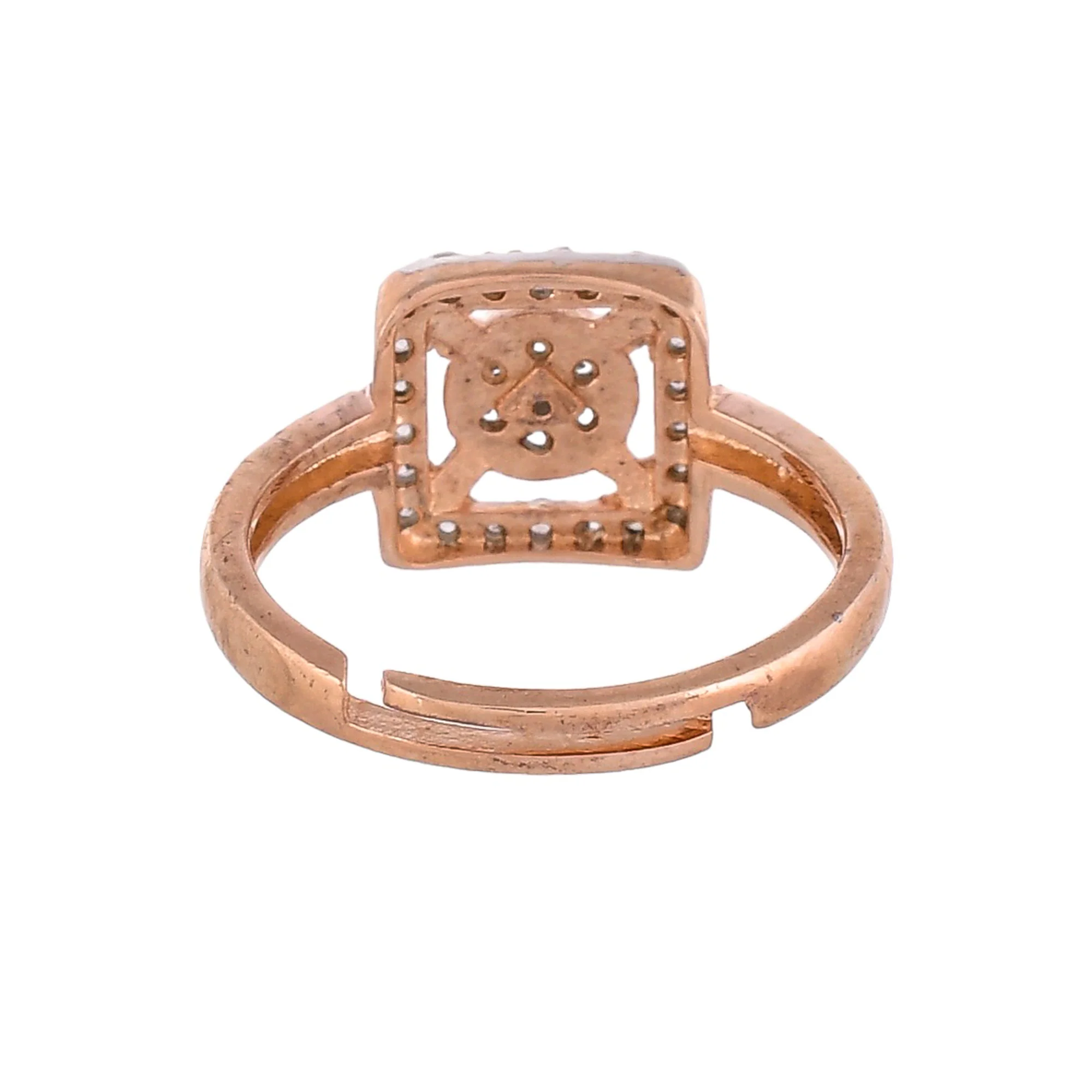 Pearly Whites Cocktail Ring In Rose Gold Tone - Image 6