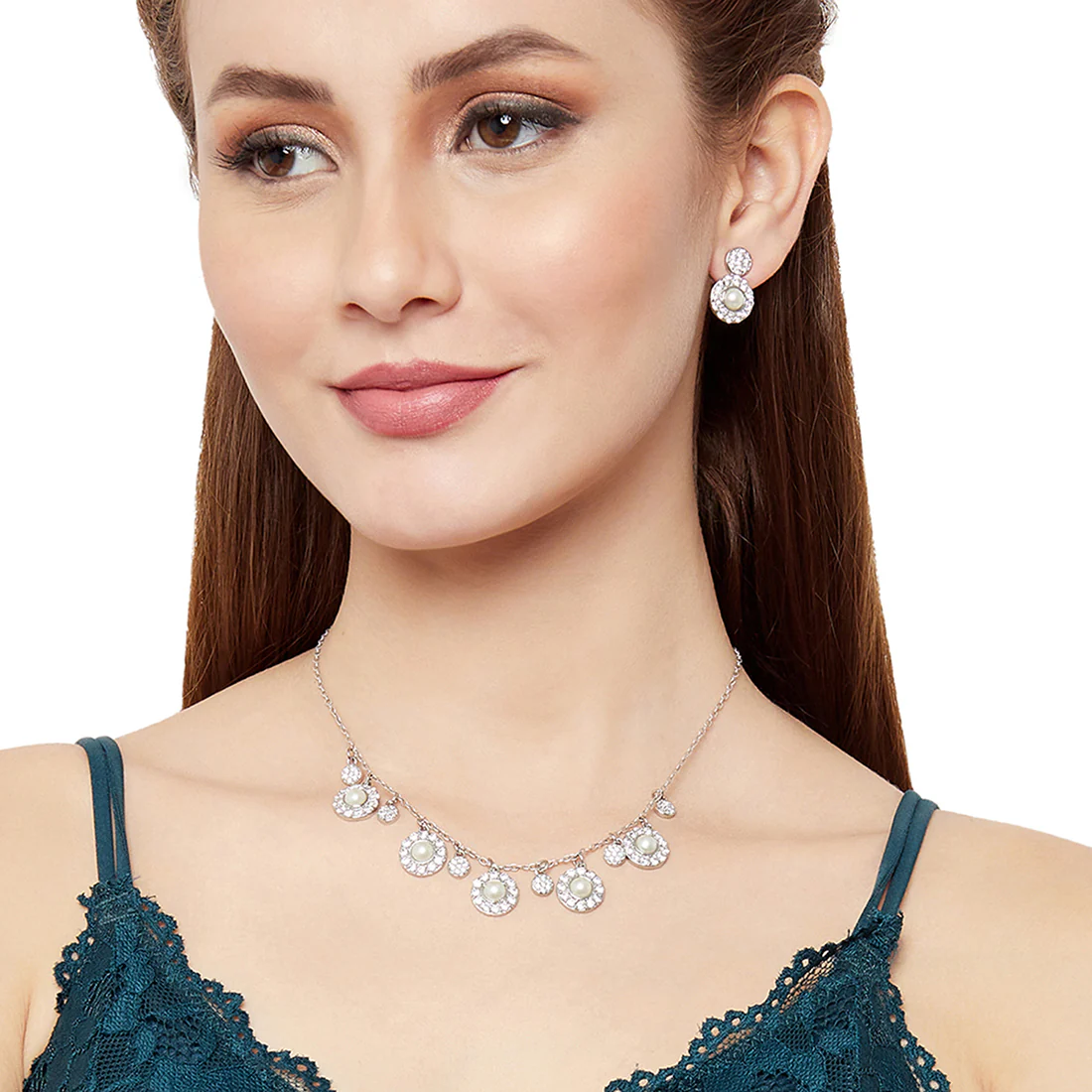 Pearly Whites Showstopper Necklace Set - Image 2