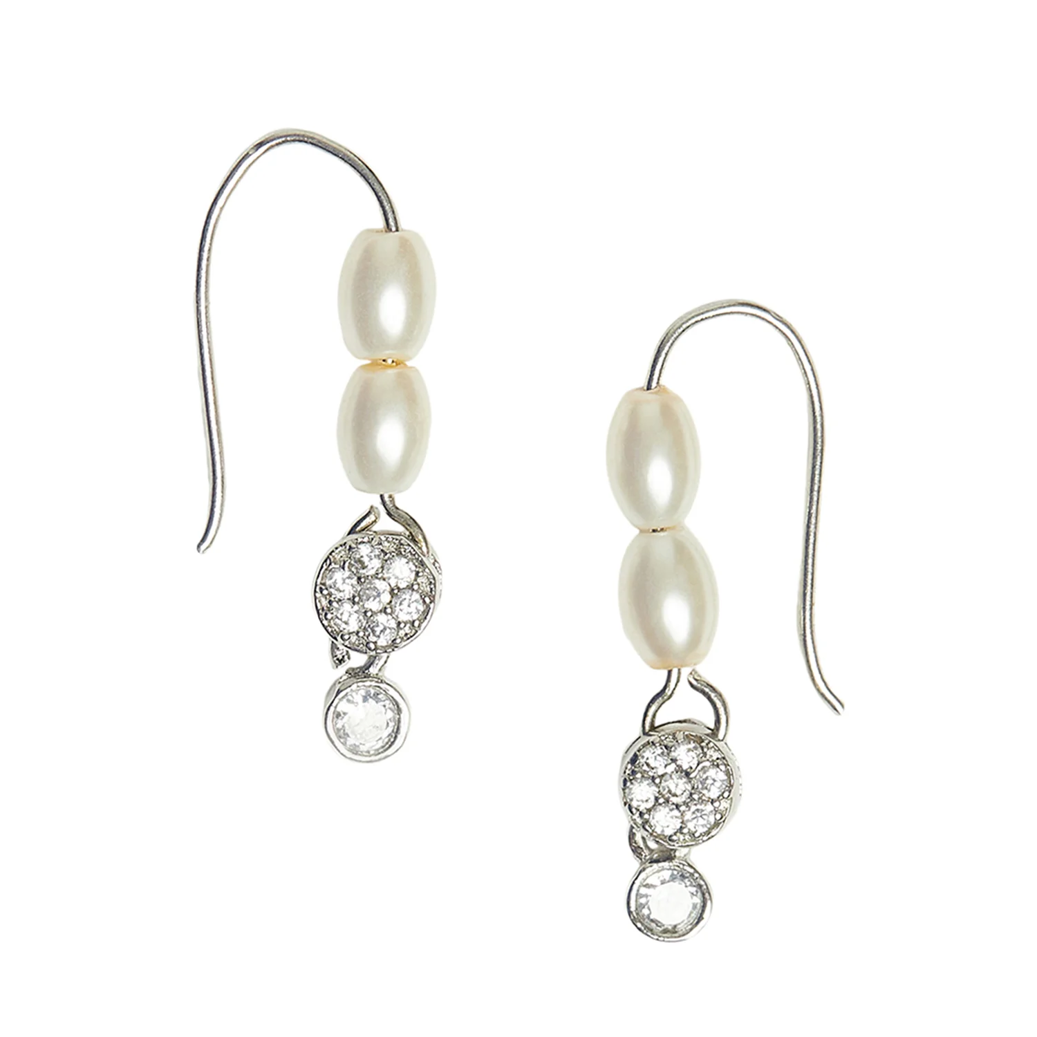 Pearly Whites Stylish Earrings - Image 2