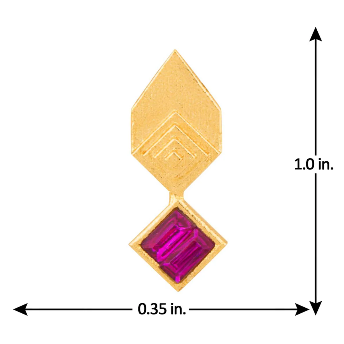 Pink Quartet Geomatrix Earrings - Image 5