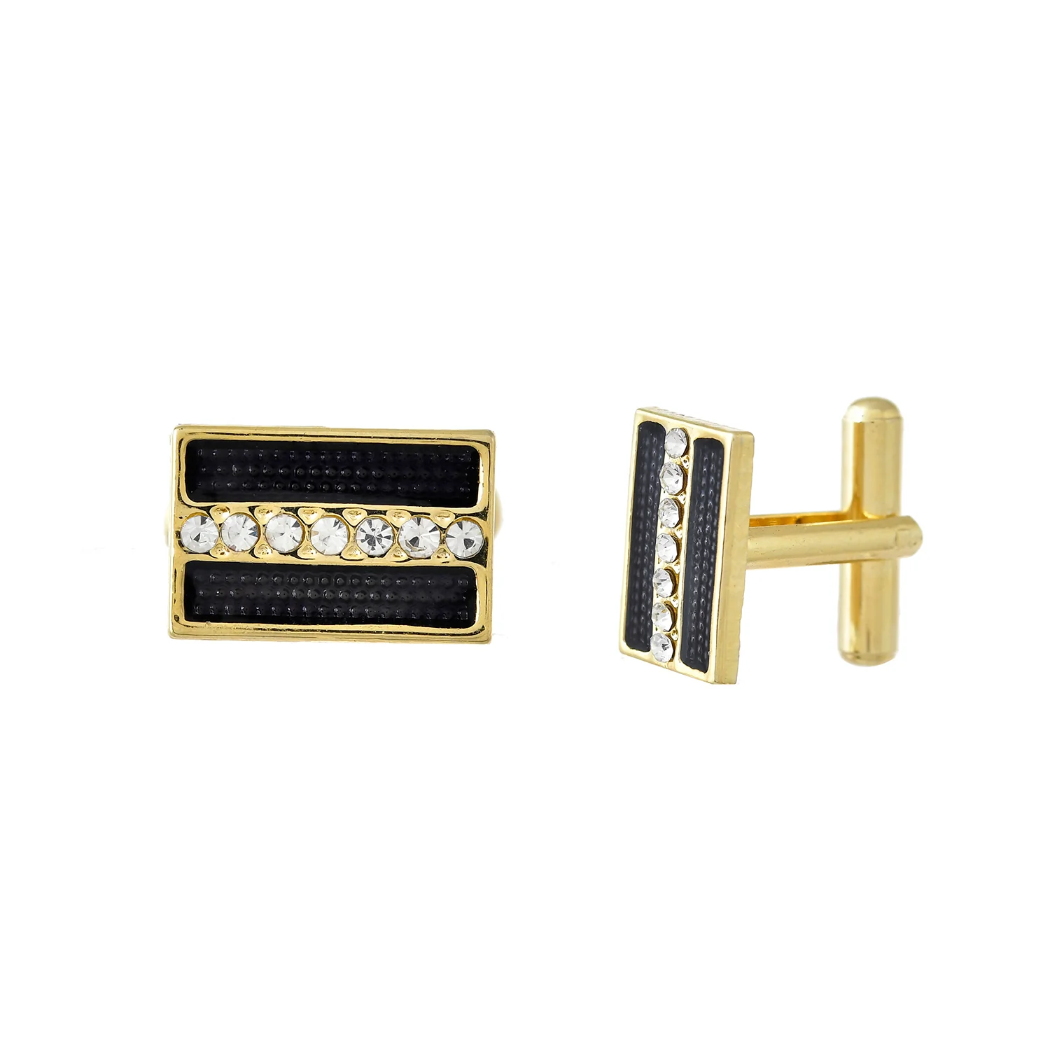 Pinnacle of Style Gold Men's Cufflinks - Image 4