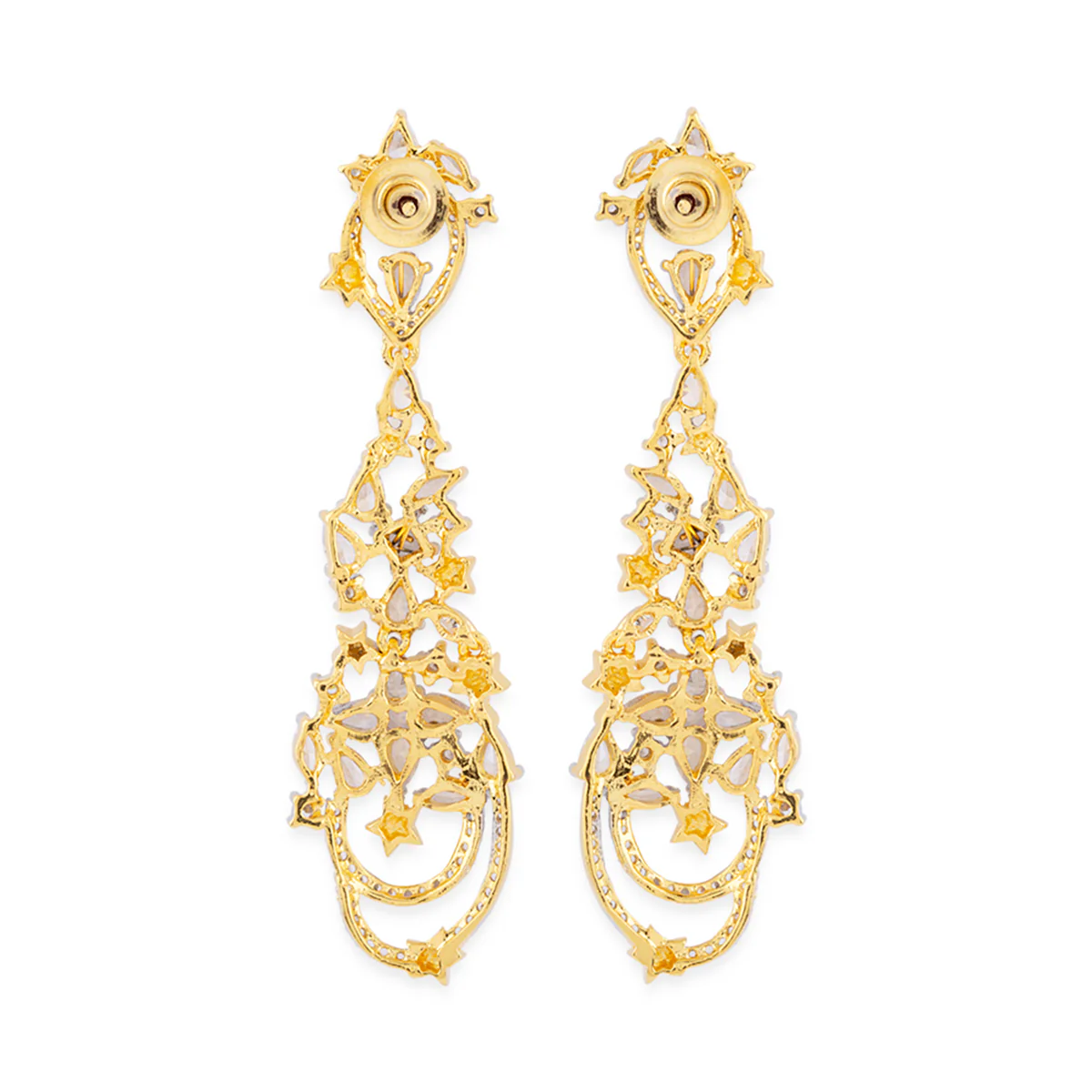 Pixie Dust American Diamond Chandelier Earrings - Image 5