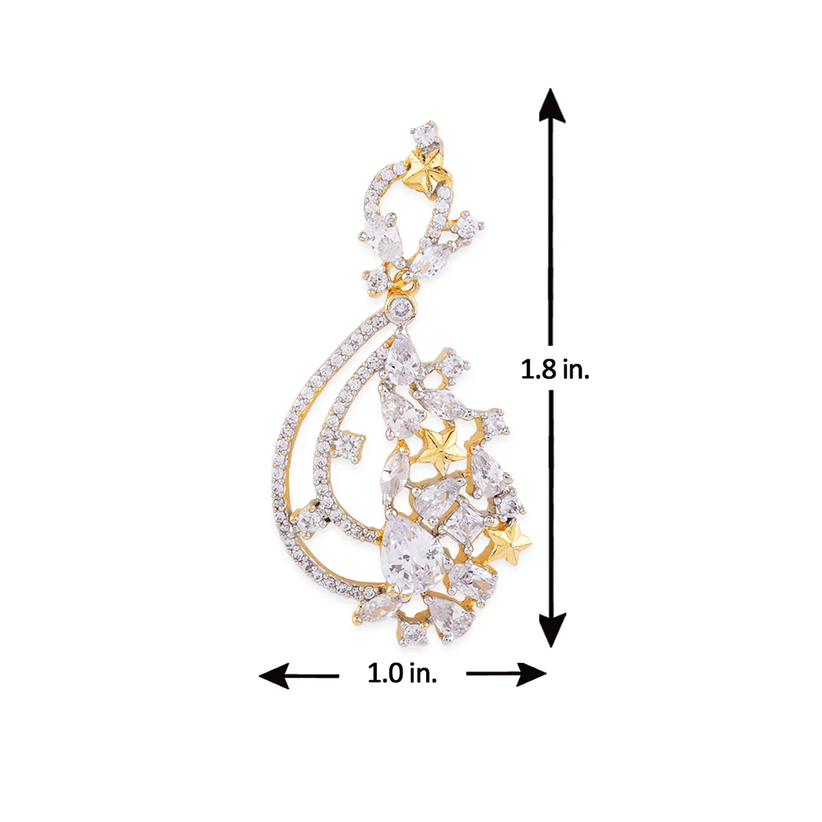 Pixie Dust CZ Tear Drop Earrings - Image 6