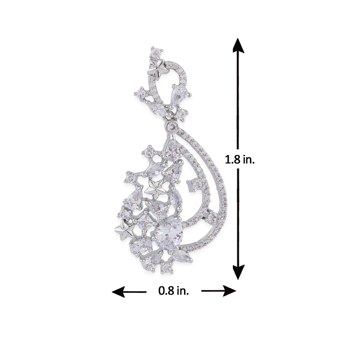 Pixie Dust Tear Drop CZ Earrings - Image 6