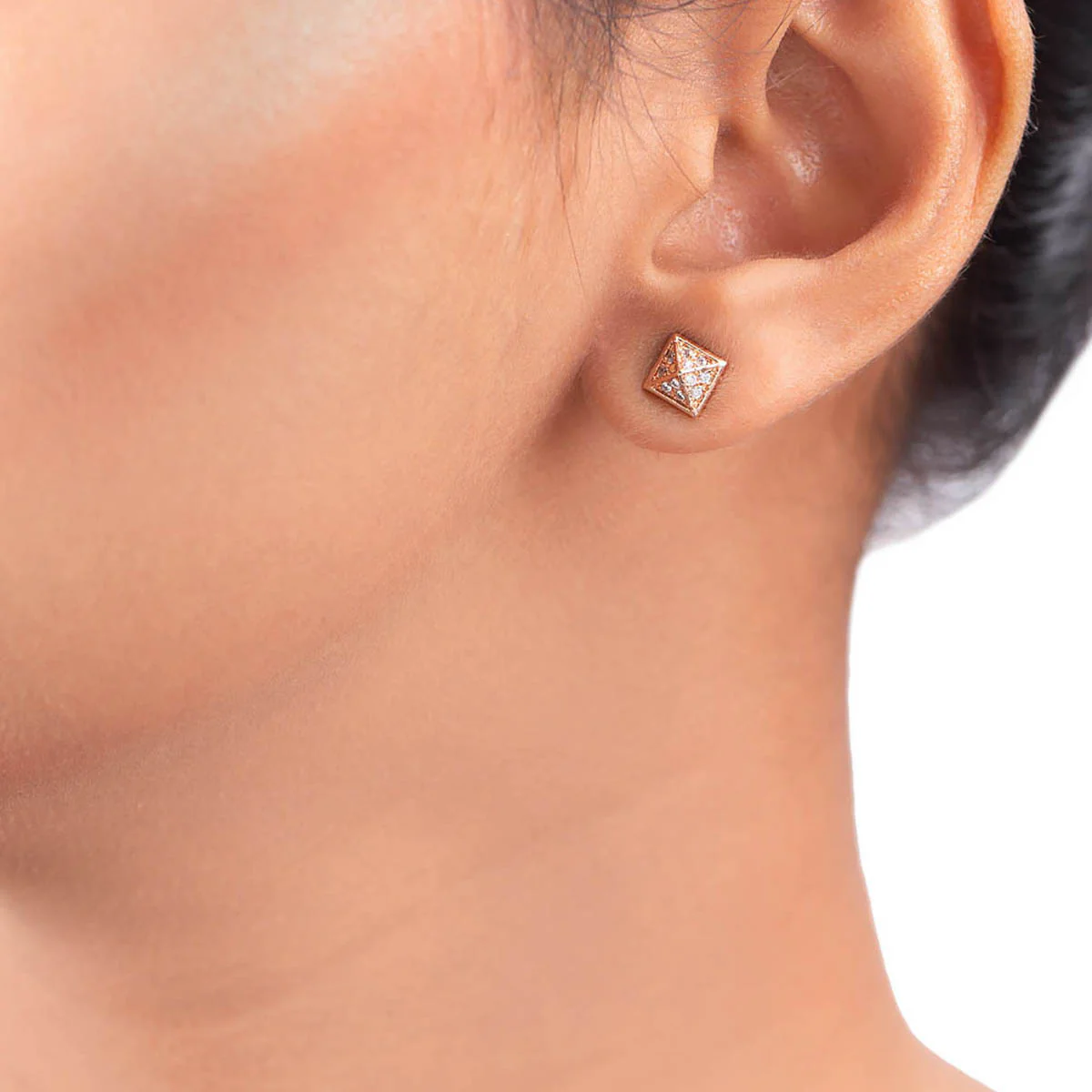 Pyramid Stud Style Earrings - Image 2