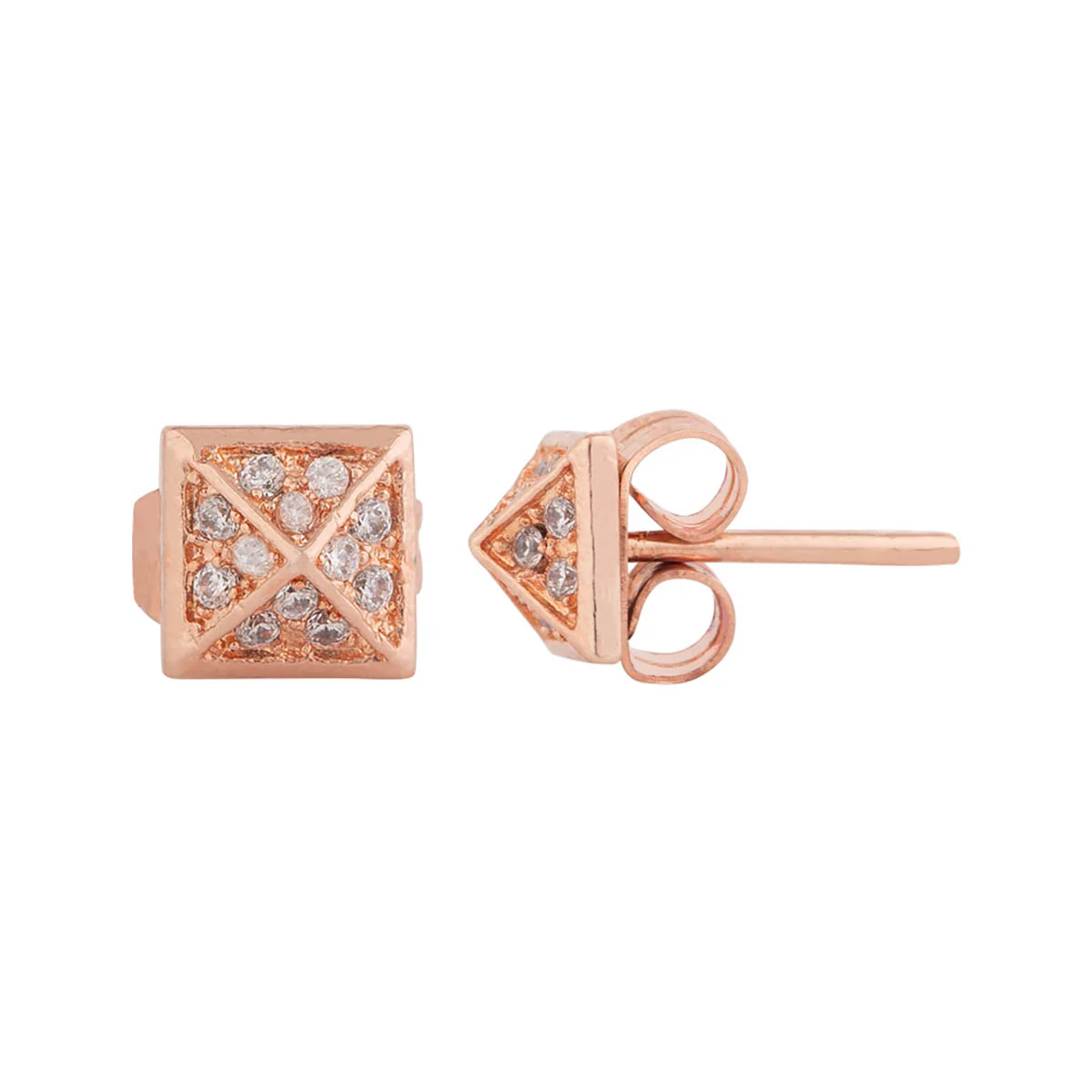 Pyramid Stud Style Earrings - Image 4