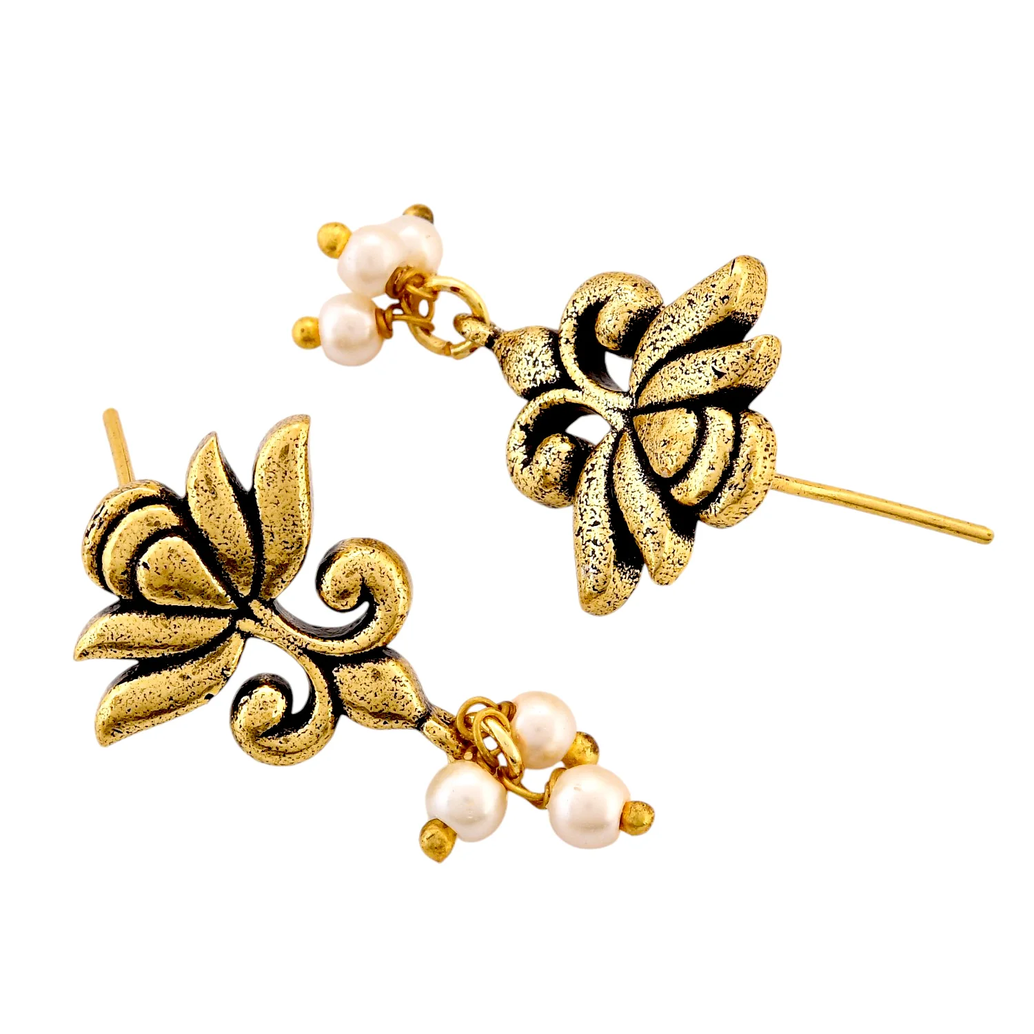 Qasbah Kamali Oxidised Two Tone Necklace Set - Image 6