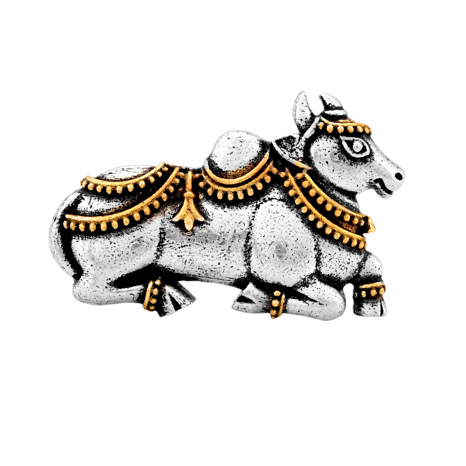 Qasbah Nandi Oxidised Two Tone Statement Ring - Image 5