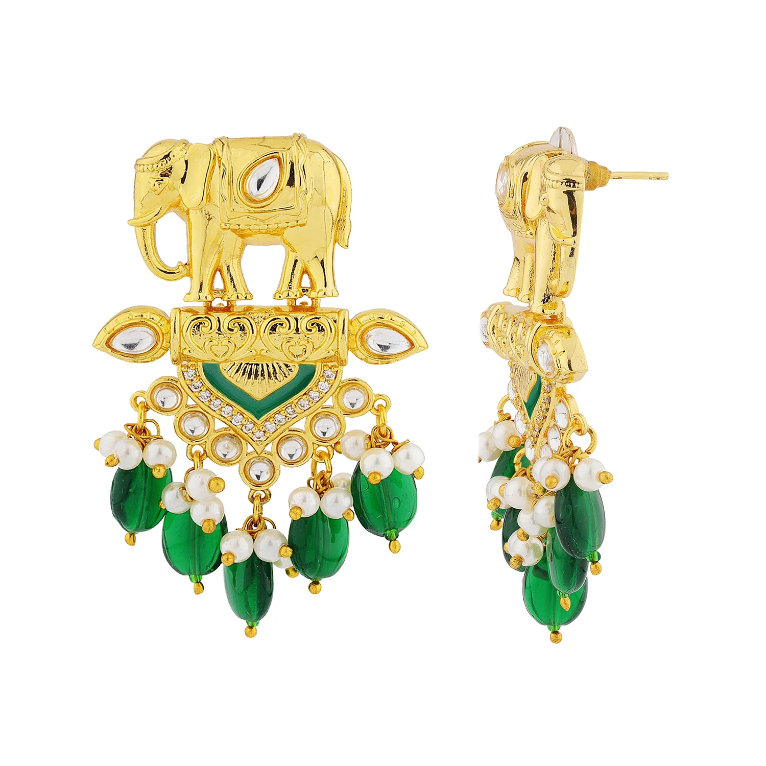 Queens of Rajasthan Gajvira Choker Necklace Set - Image 7