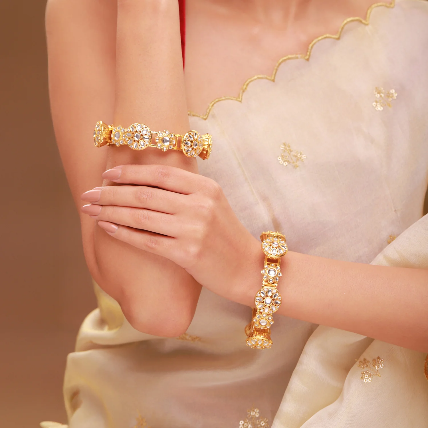 Queens of Rajasthan Gayatri Openable Bangles - Image 3