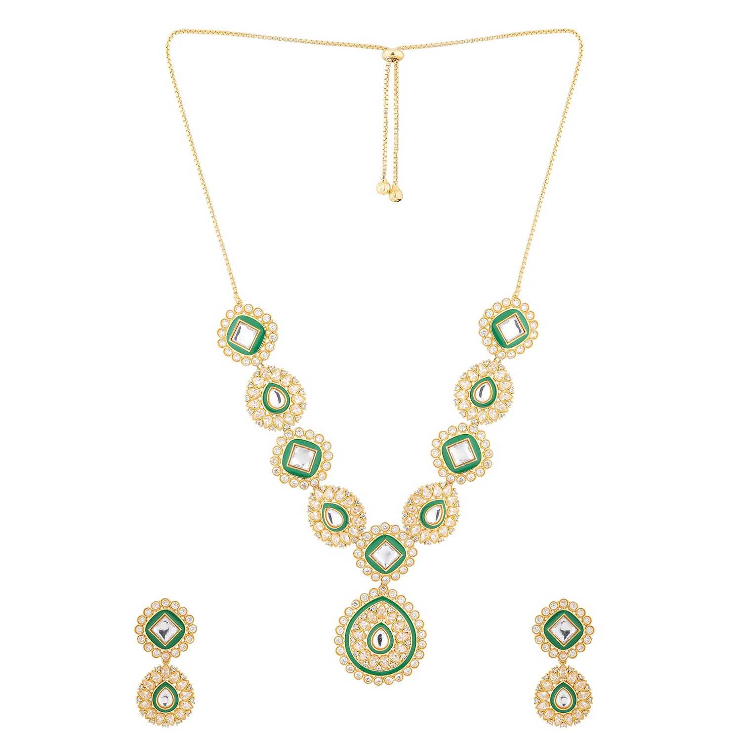 Queens of Rajasthan Gulrani Short Necklace Set - Image 5