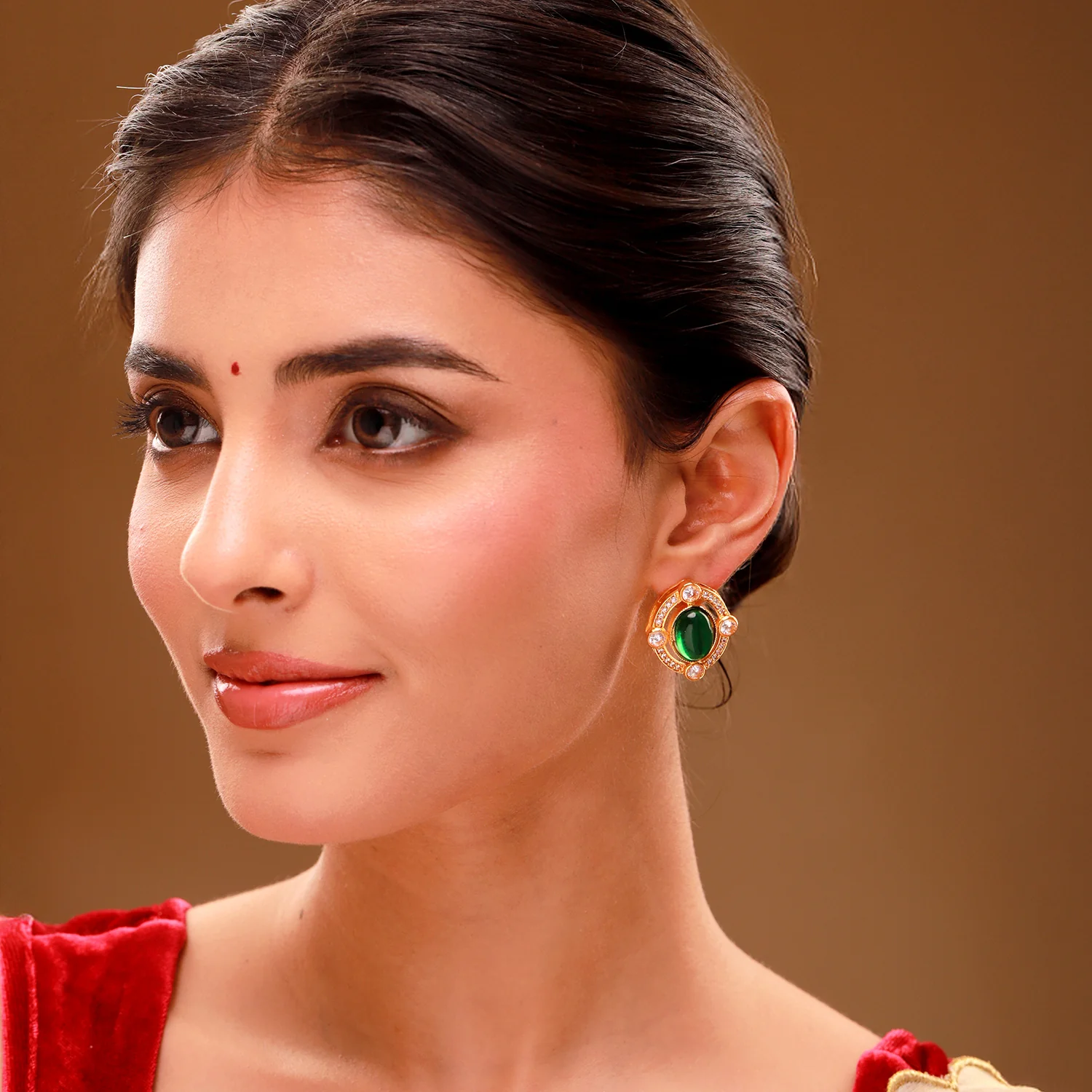 Queens of Rajasthan Gulrani Stud Earrings - Image 3