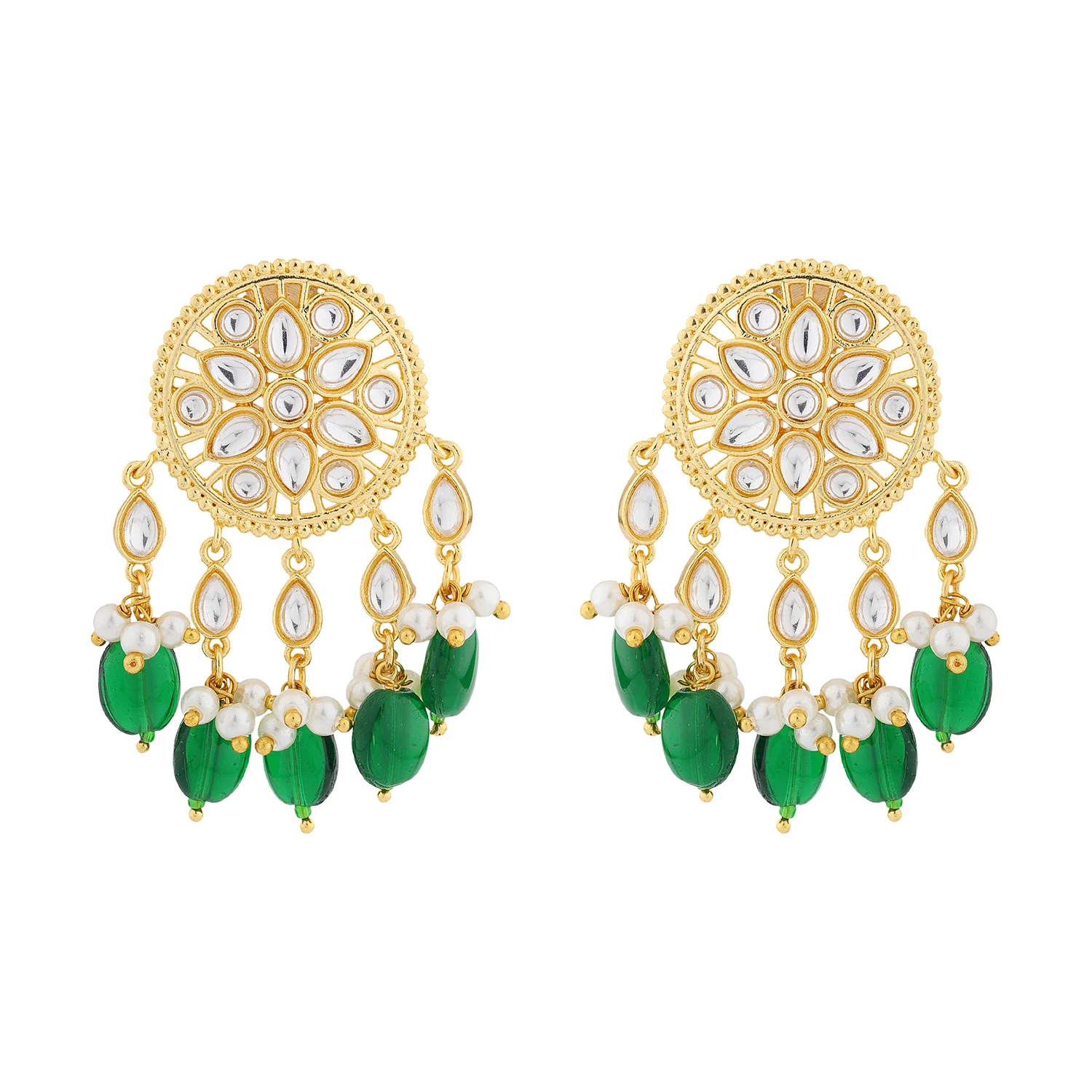 Queens of Rajasthan Kanvi Waterfall Drop Earrings - Image 5
