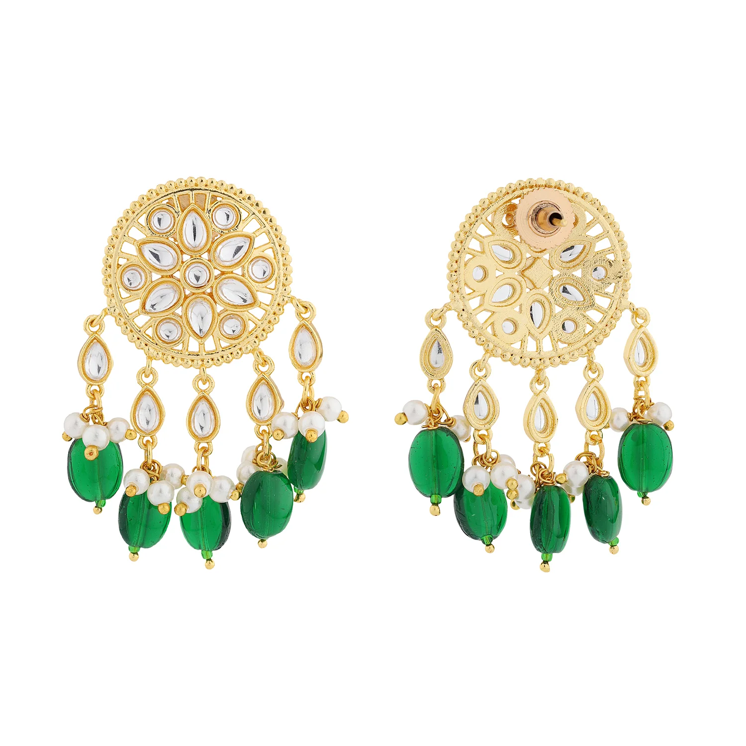 Queens of Rajasthan Kanvi Waterfall Drop Earrings - Image 6