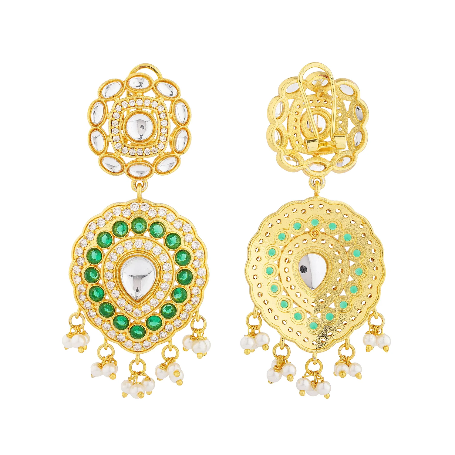 Queens of Rajasthan Kundanika Choker Necklace Set - Image 7