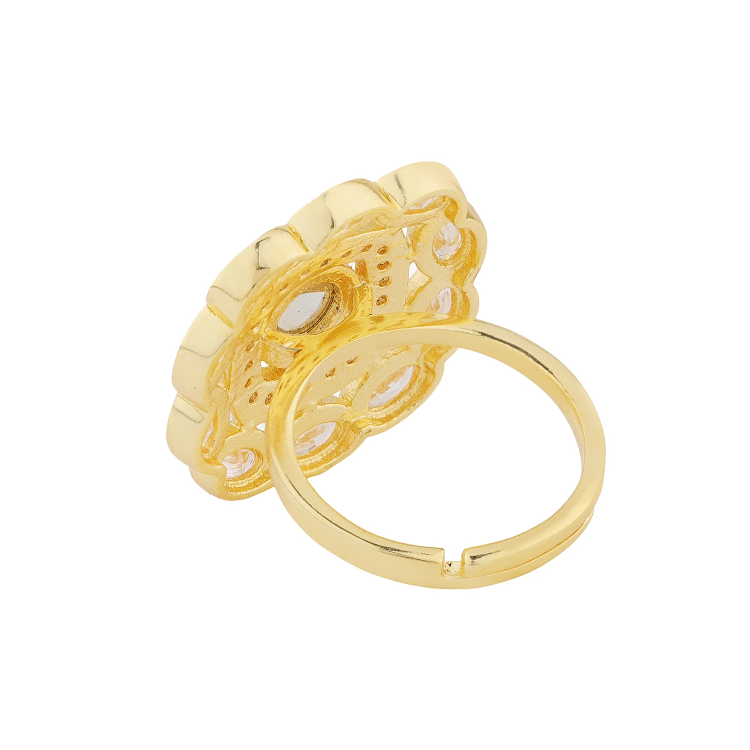 Queens of Rajasthan Kundanika Statement Ring - Image 6