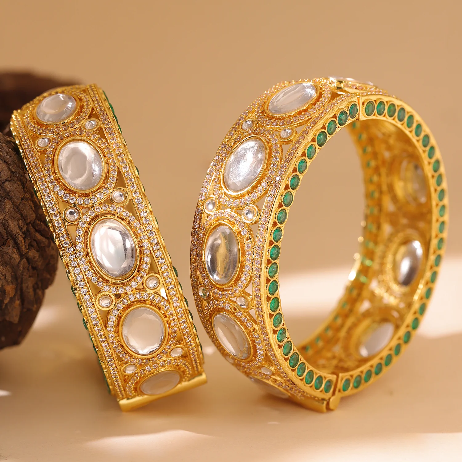 Queens of Rajasthan Padminera Openable Bangles - Image 2