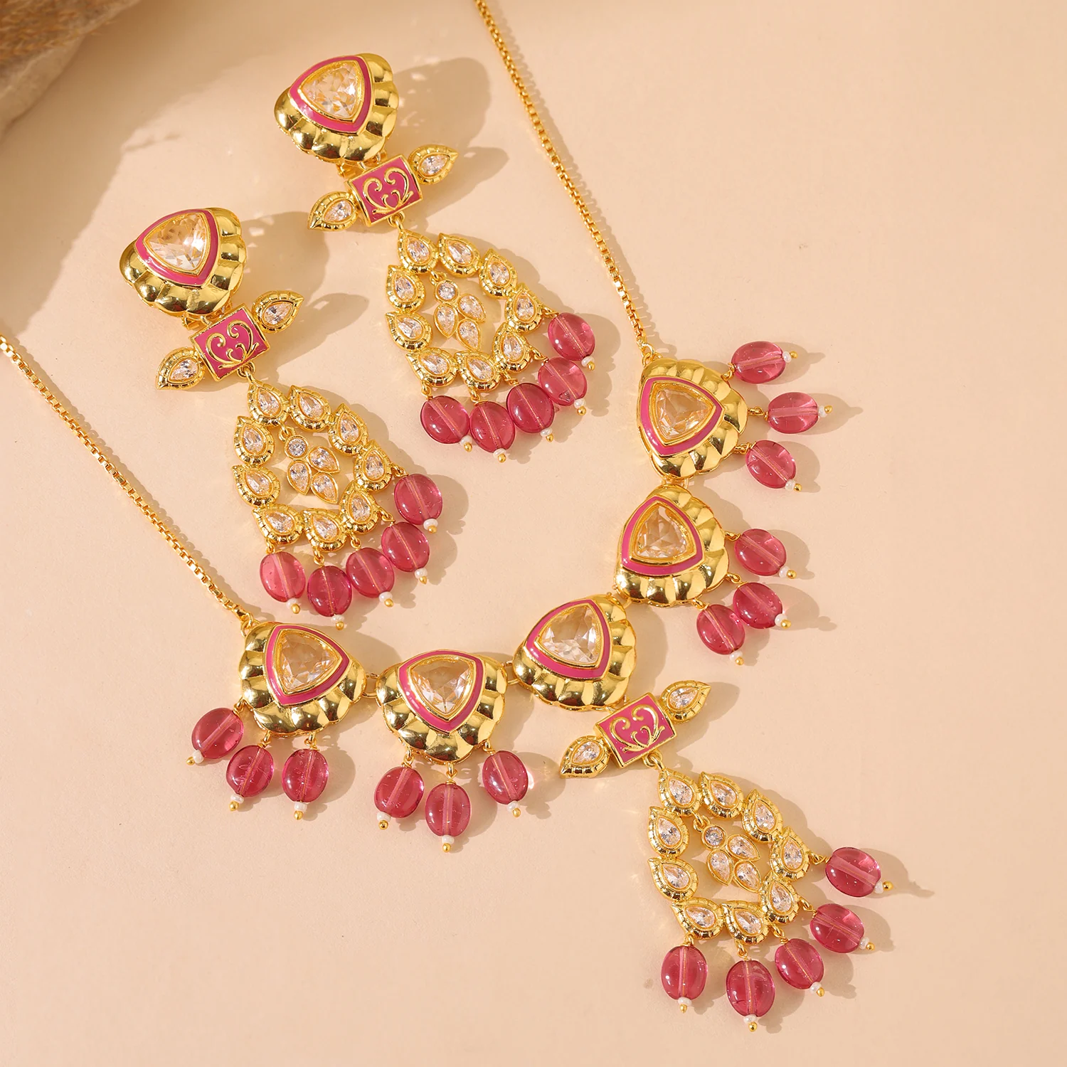 Queens of Rajasthan Rutani Collar Necklace Set - Image 2