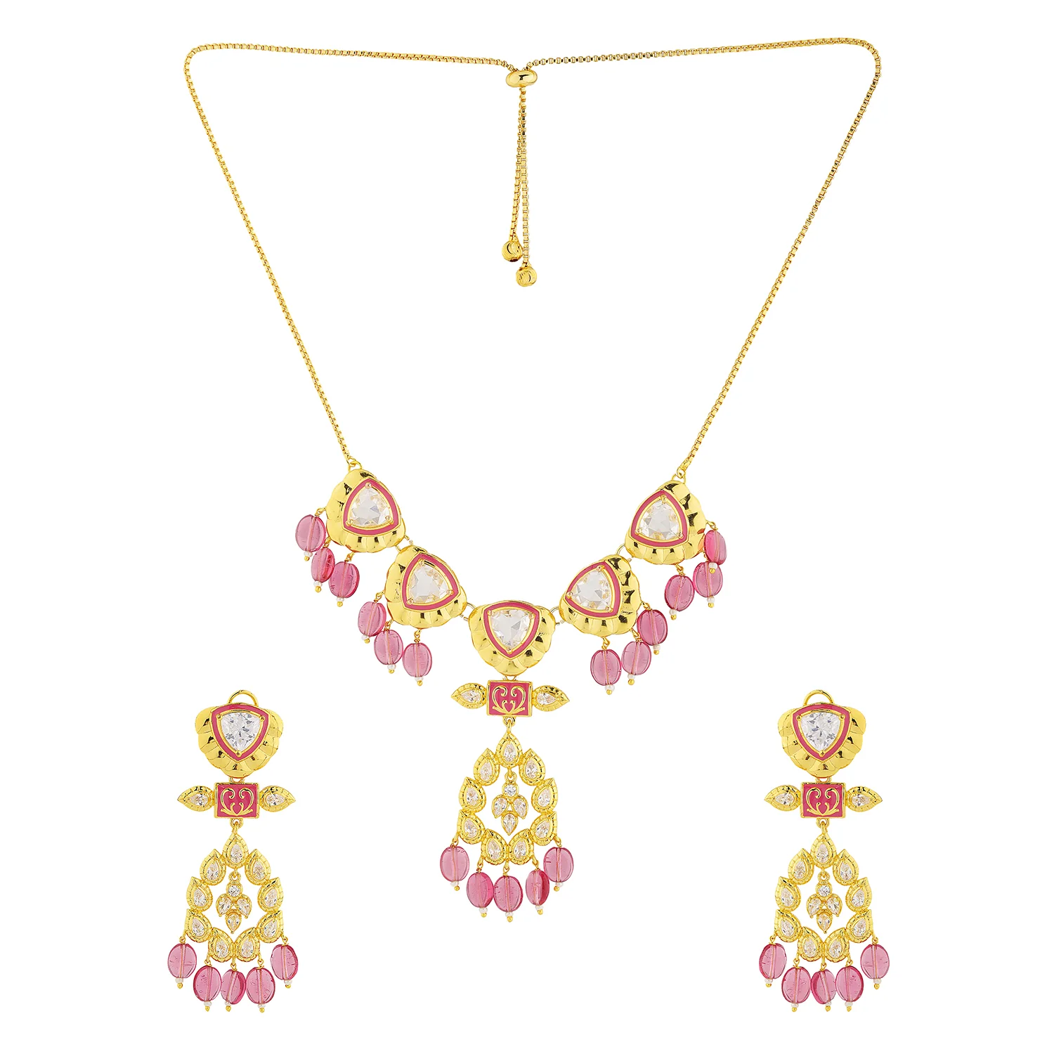 Queens of Rajasthan Rutani Collar Necklace Set - Image 4