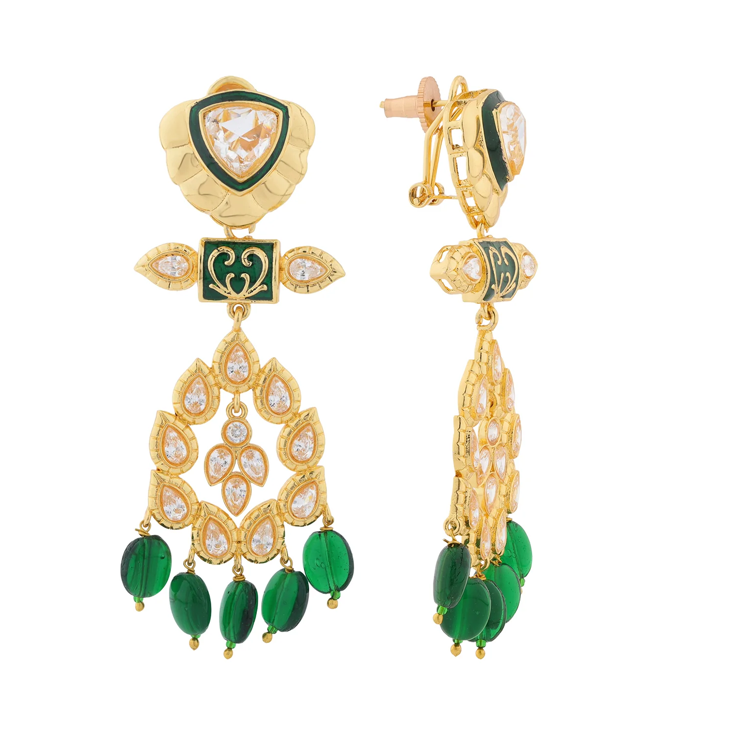 Queens of Rajasthan Rutani Dangle Earrings - Image 3