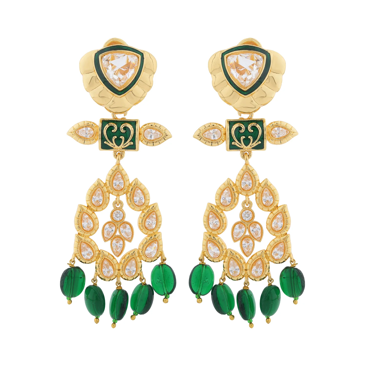 Queens of Rajasthan Rutani Dangle Earrings - Image 4