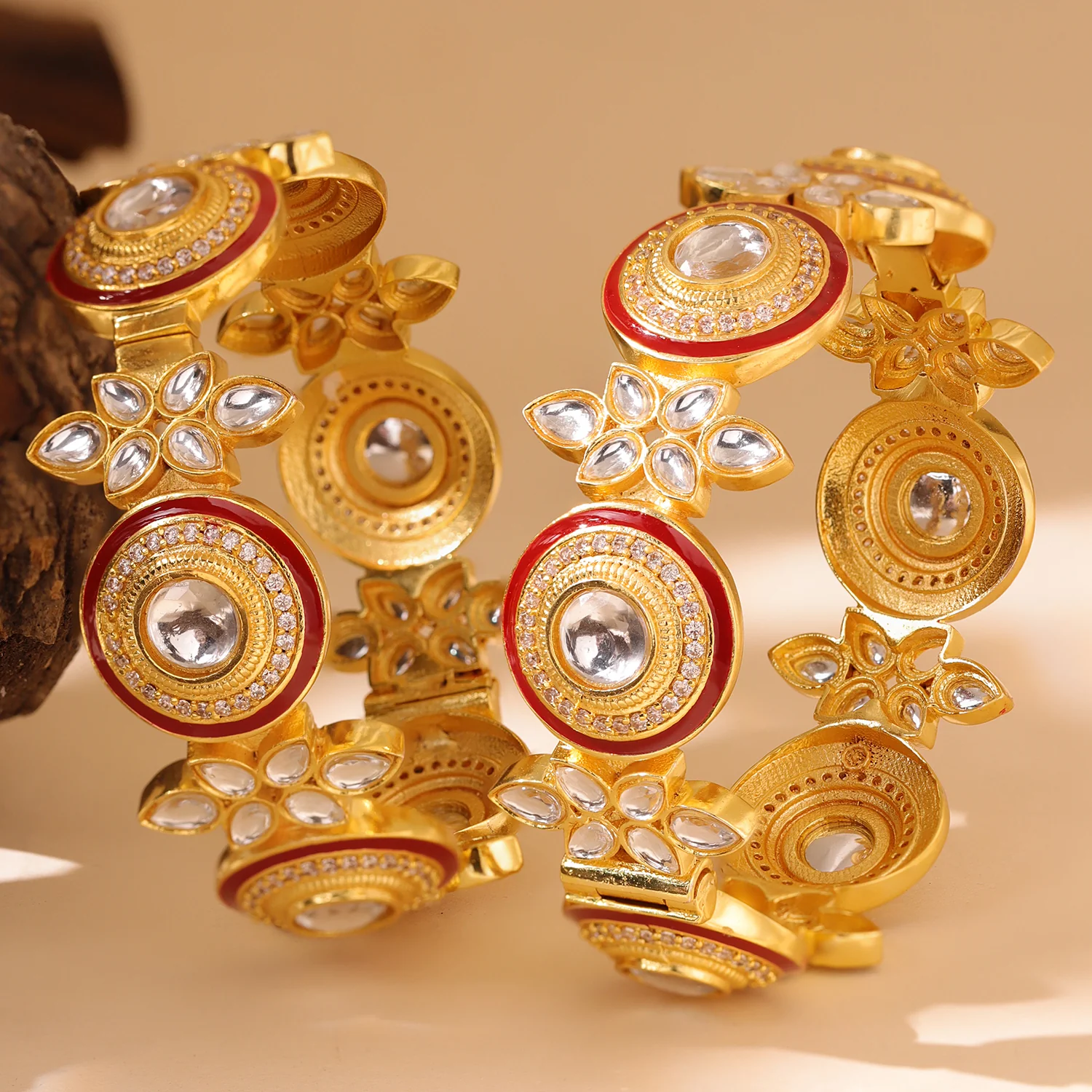 Queens of Rajasthan Rutara Openable Bangles - Image 2