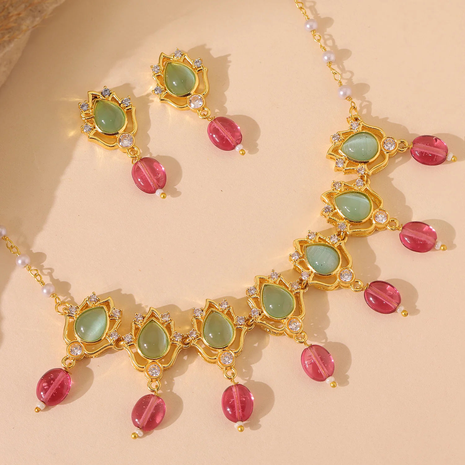 Queens of Rajasthan Siaara Choker Necklace Set - Image 2