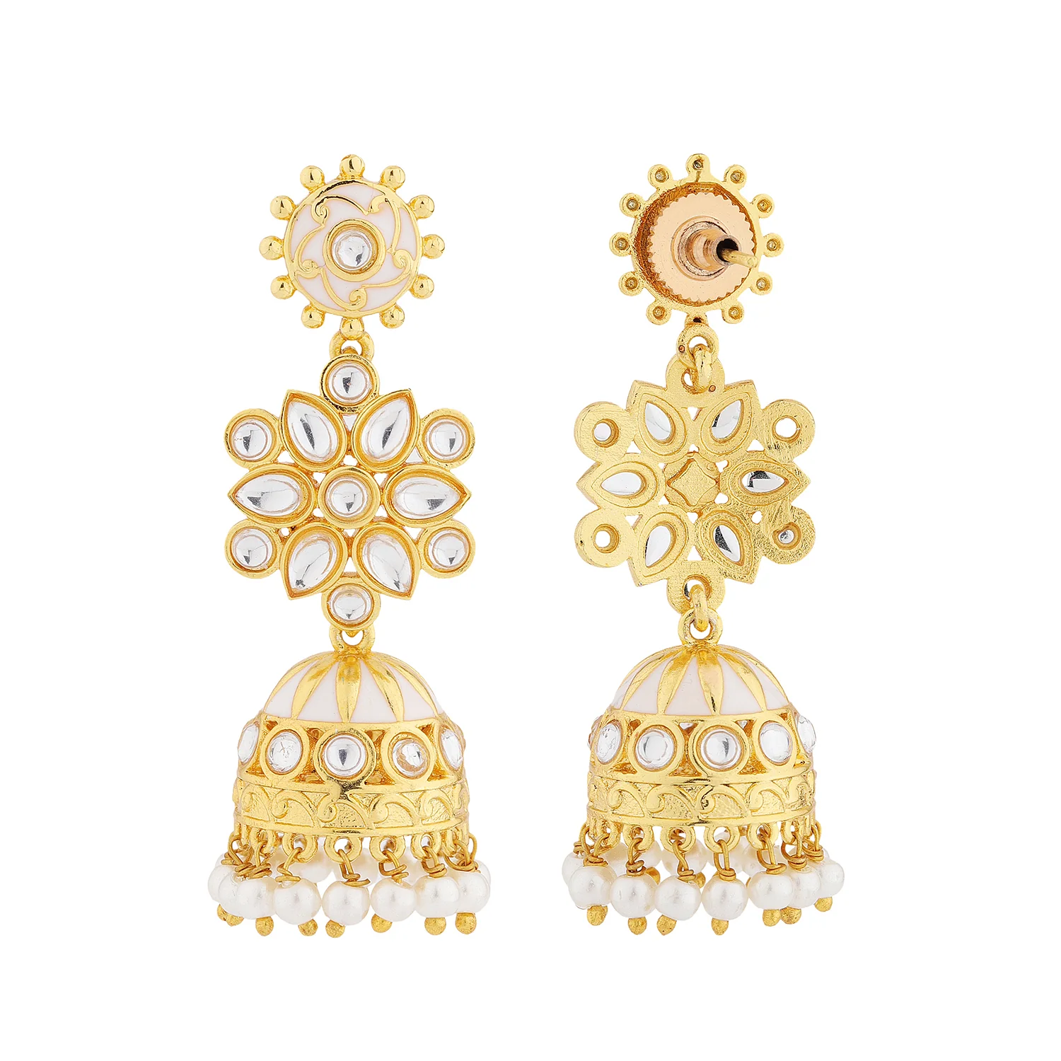 Queens of Rajasthan Tiora Jhumka Earrings - Image 5