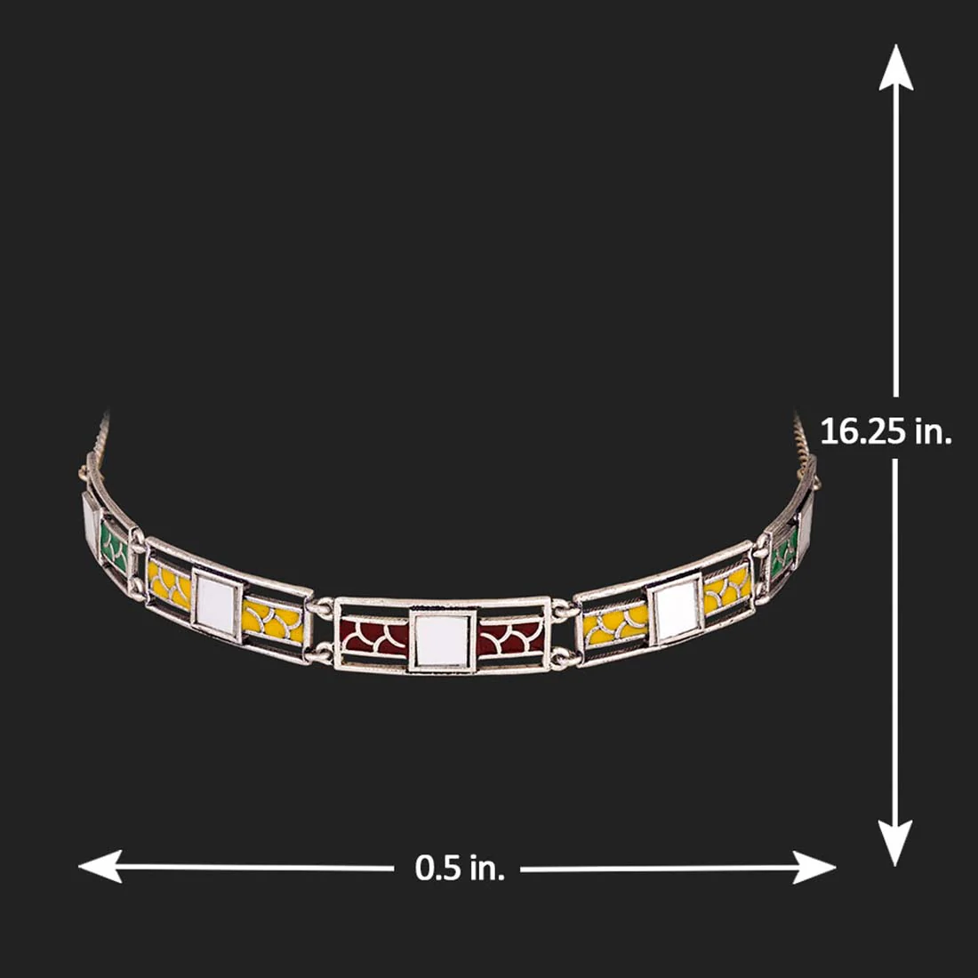 Rabaari Enameled Statement Necklace - Image 5