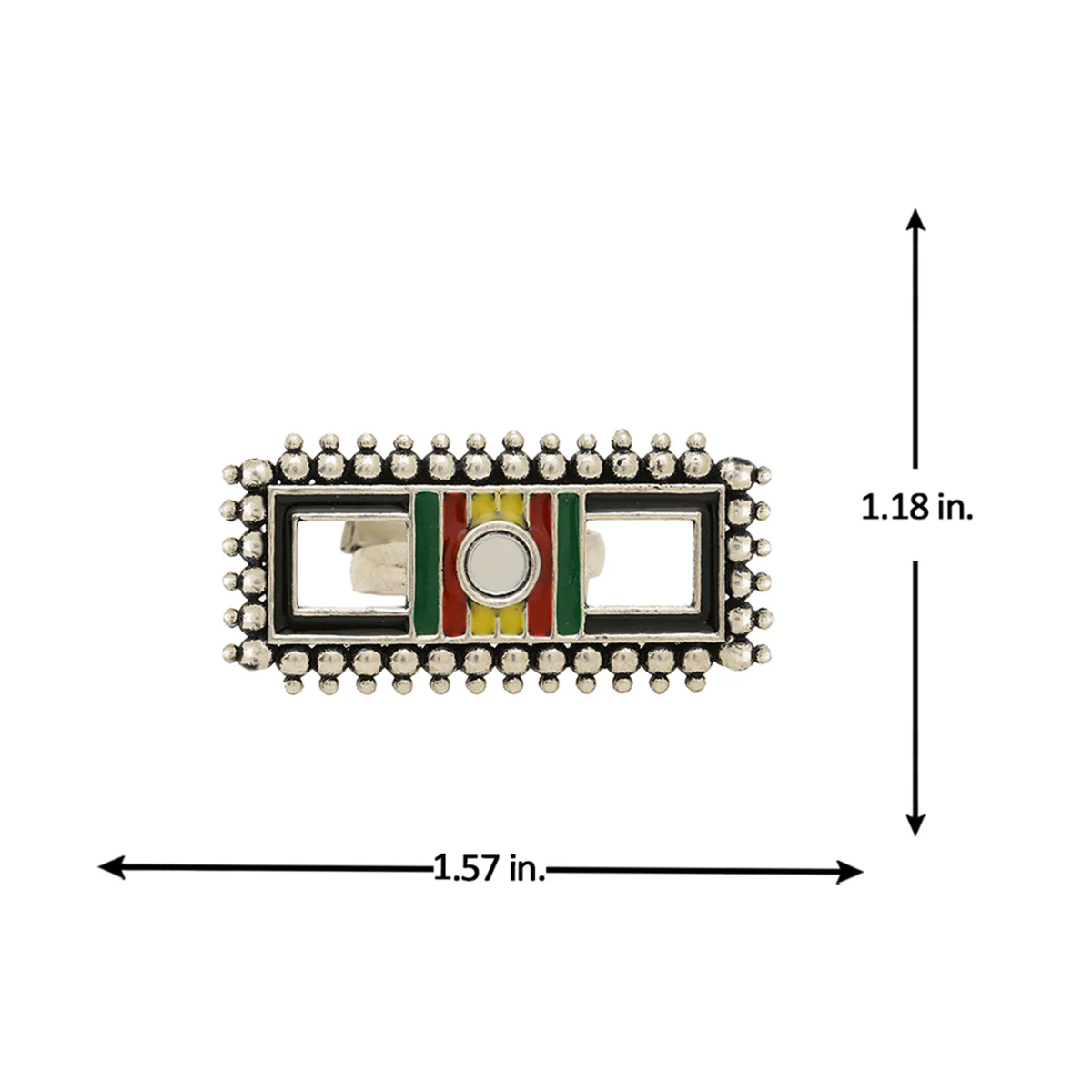 Rabaari Ethnic Statement Ring - Image 6