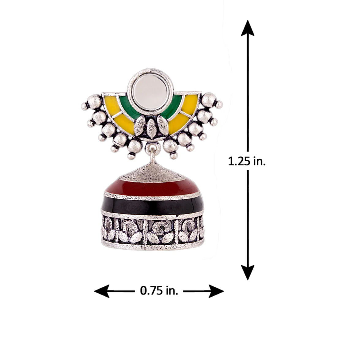 Rabaari Half Moon Earrings - Image 5
