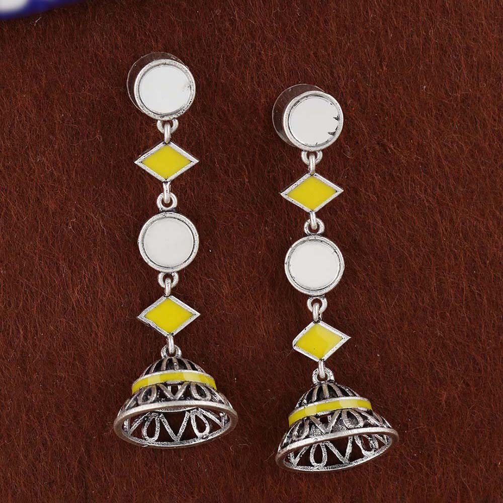Rabaari Long Drop Jhumka Earrings
