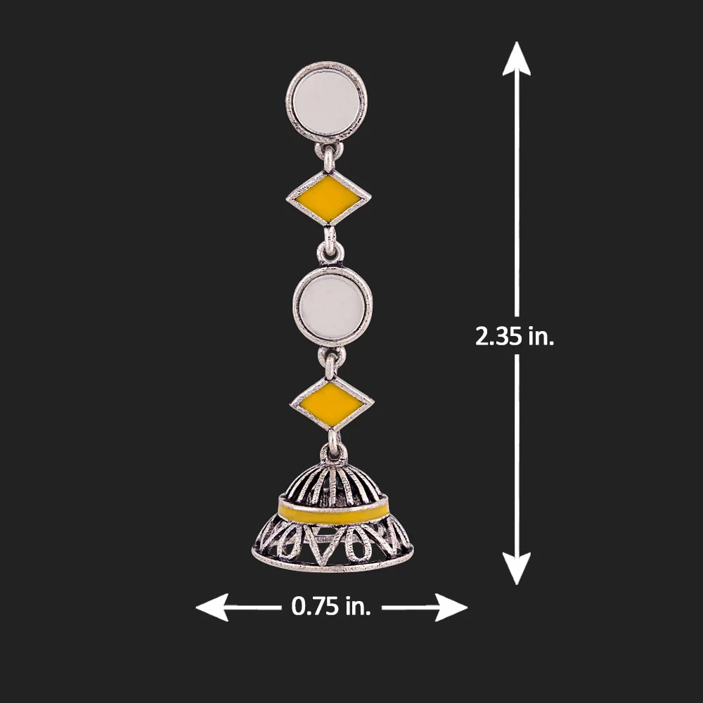 Rabaari Long Drop Jhumka Earrings - Image 5