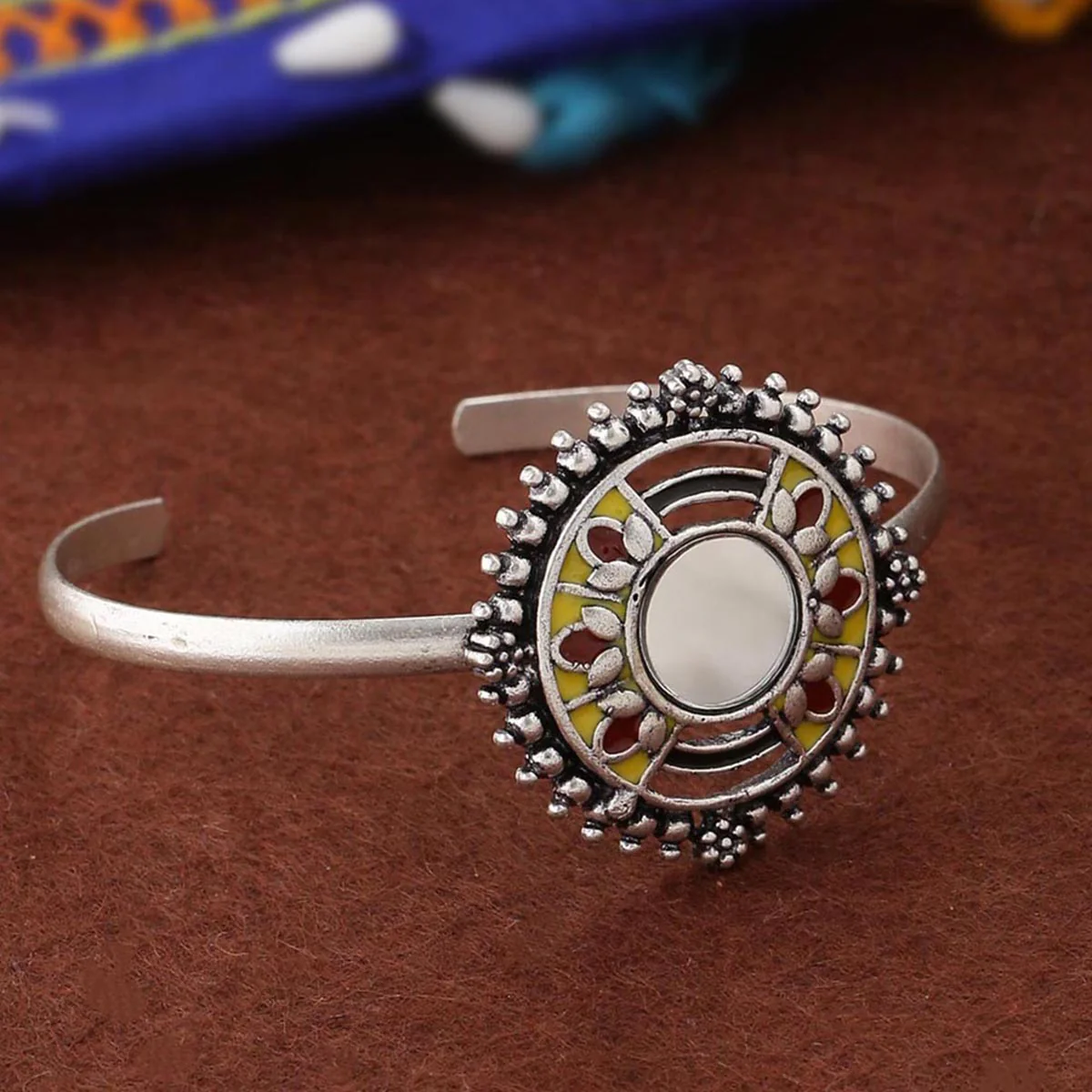 Rabaari Mirrored Brass Bracelet