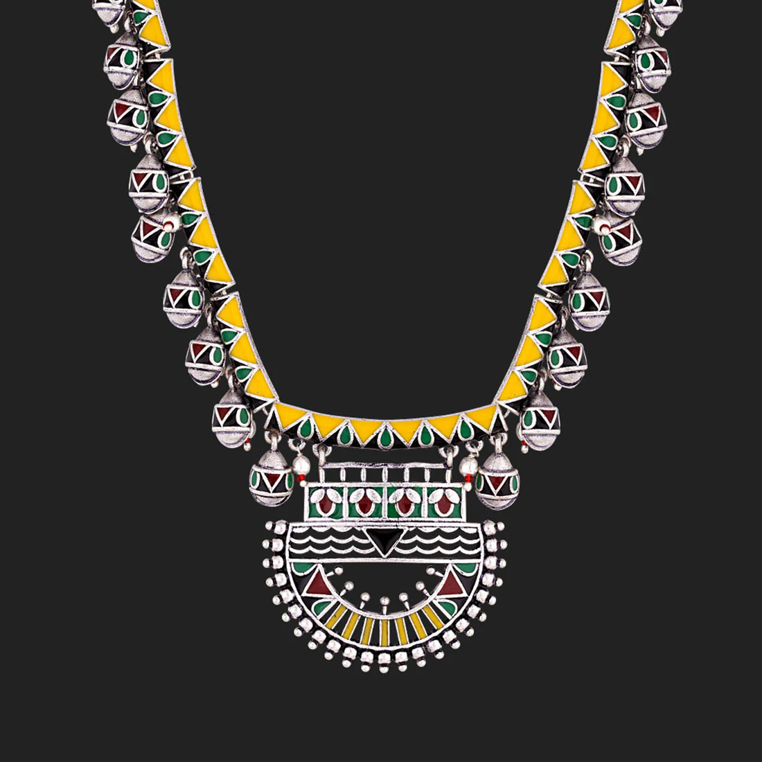 Rabaari Mirrored Tribal Necklace - Image 3