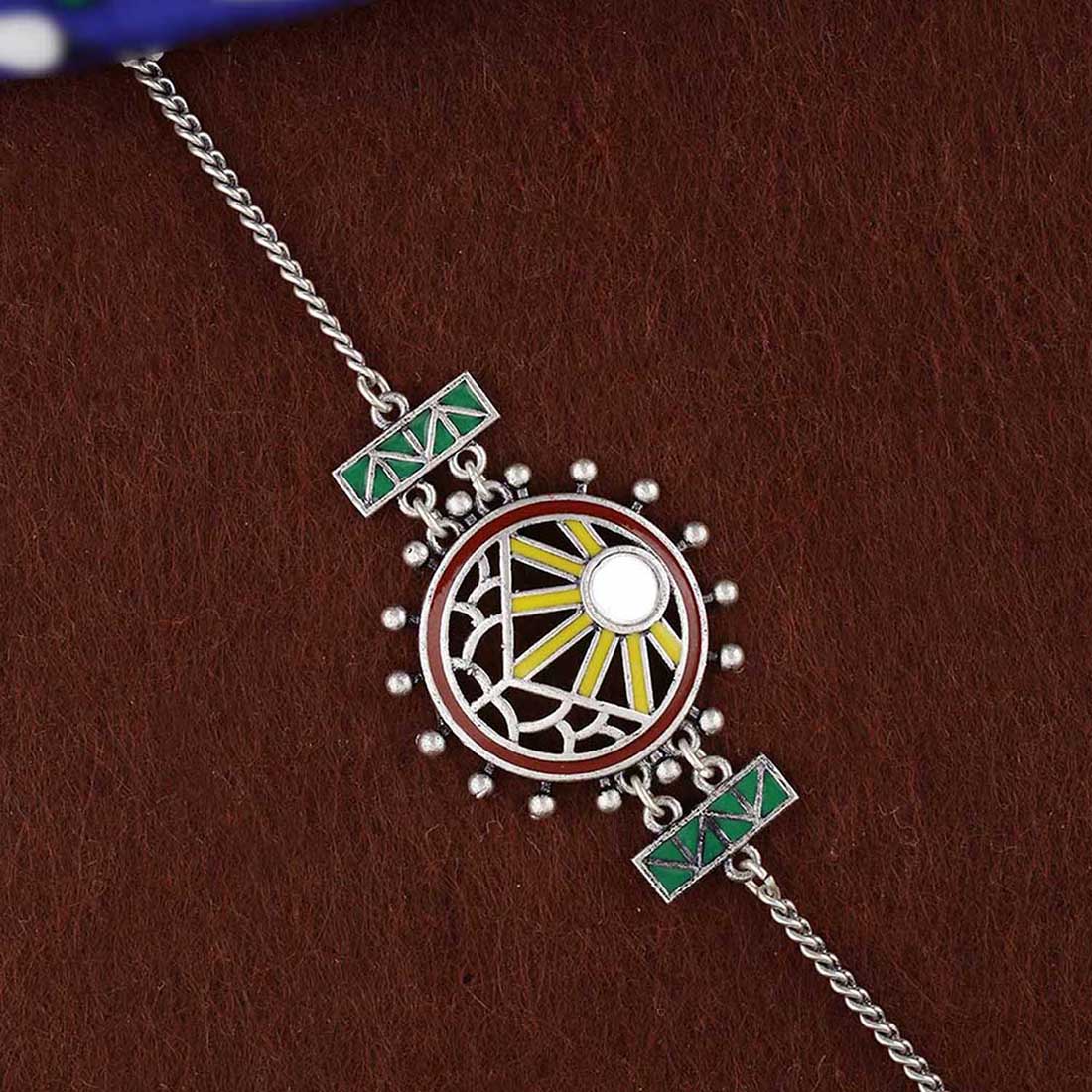 Rabaari Mirrors Embellished Bracelet