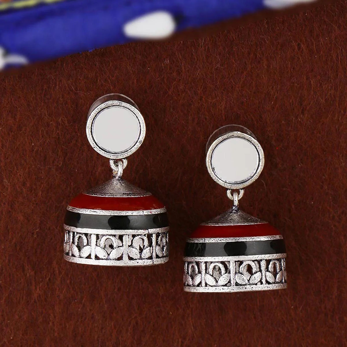 Rabaari Round Jhumka Drop Earrings