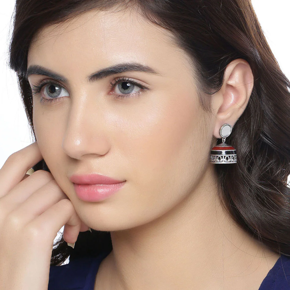 Rabaari Round Jhumka Drop Earrings - Image 2