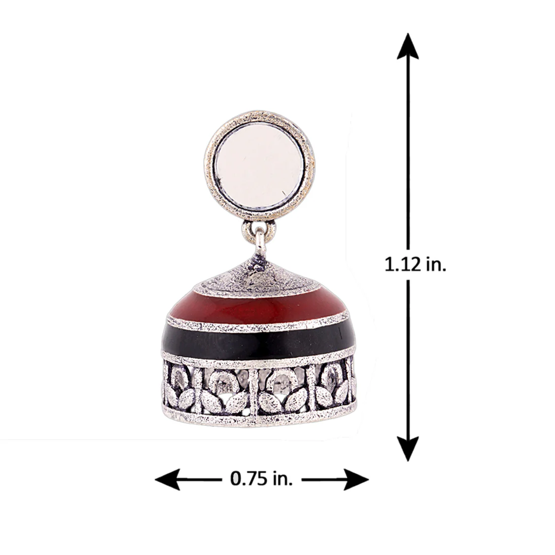 Rabaari Round Jhumka Drop Earrings - Image 5