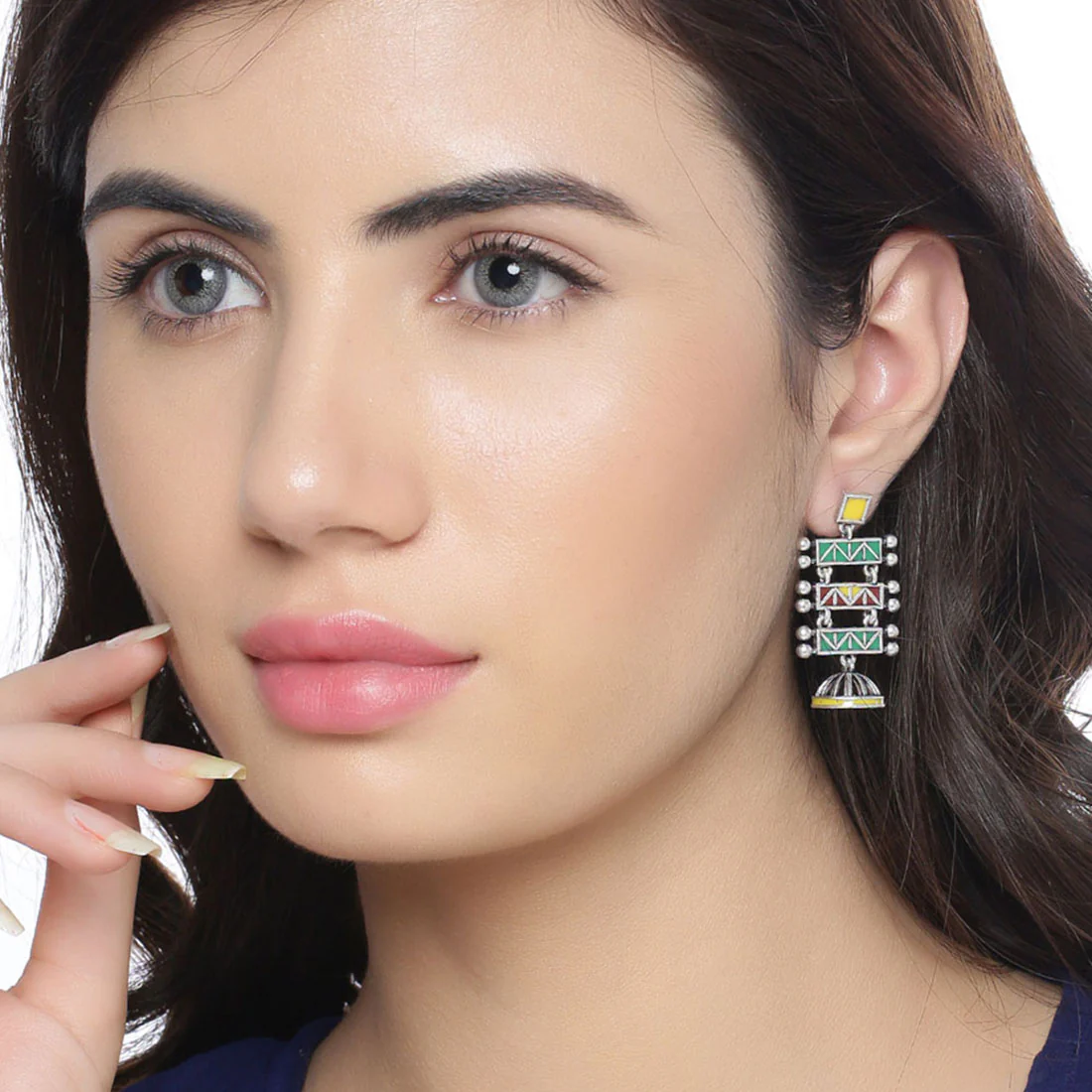 Rabaari Scrolls Drop Earrings - Image 2