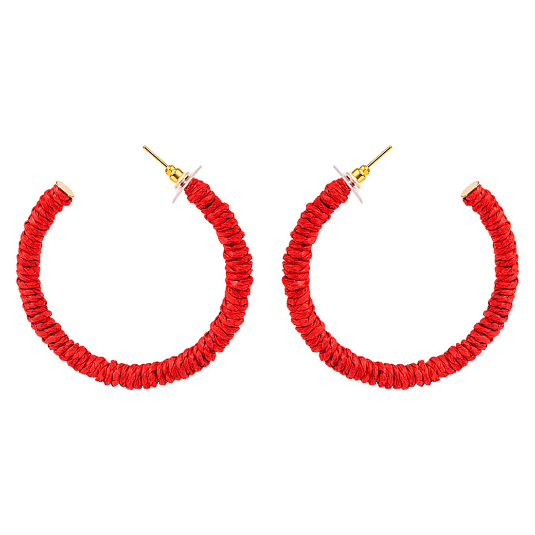 Rafia Story Hoop Style Earrings - Image 3