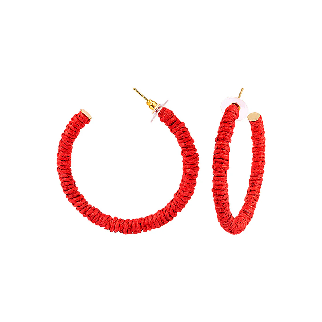 Rafia Story Hoop Style Earrings - Image 4