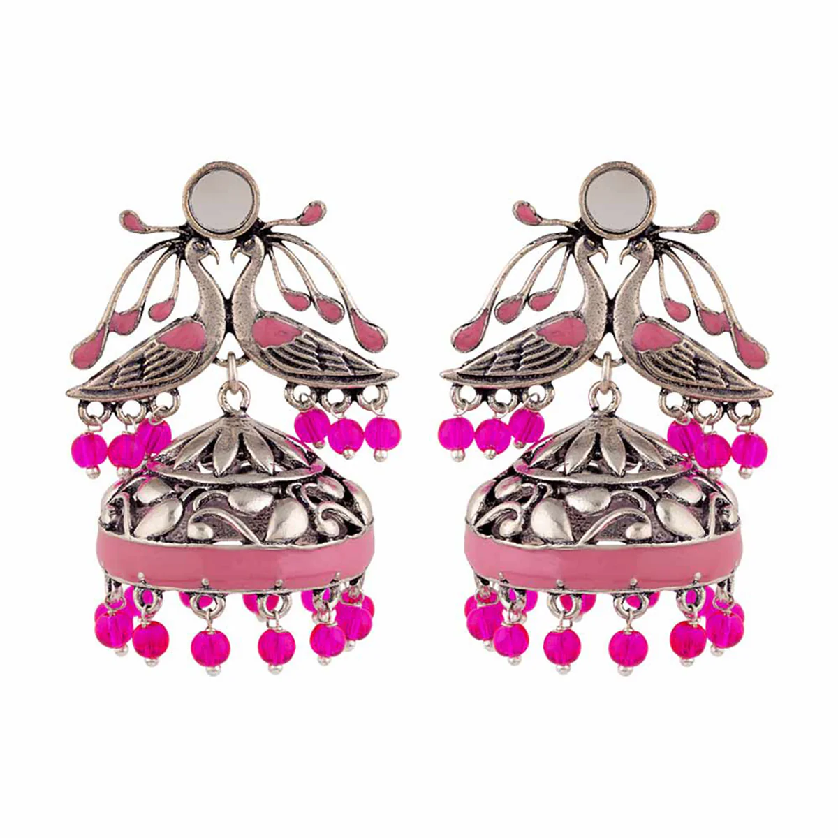 Rangabati Birds Motif Earrings - Image 3