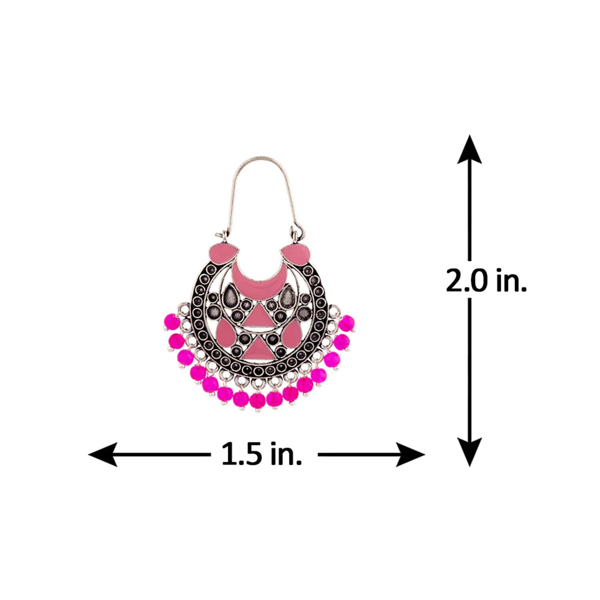 Rangabati Ethnic Style Hoop Earrings - Image 5