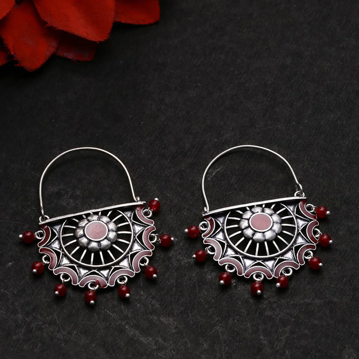 Rangabati Filigree Pattern Earrings