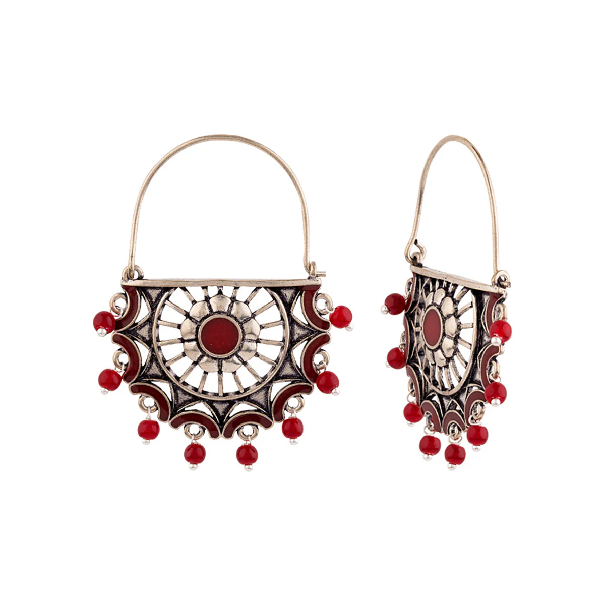 Rangabati Filigree Pattern Earrings - Image 4